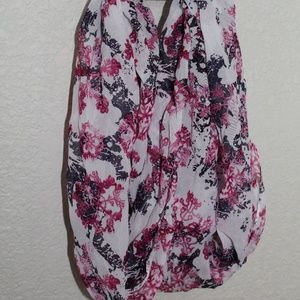 Fuchsia and Onyx Light-weight scarf